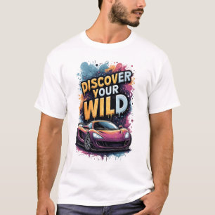 Ontdek Wild Side Bright Sportwagen Straat T-shirt