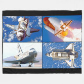 ONTDEKKING VAN DE AMERIKAANSE SPACESHUTTLE FLEECE DEKEN (Voorkant (Horizontaal))