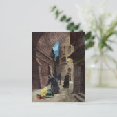 Ontdekking van een slachtoffer van Jack the Ripper Briefkaart (Staand voorkant)