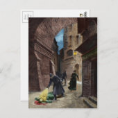 Ontdekking van een slachtoffer van Jack the Ripper Briefkaart (Voorkant / Achterkant)