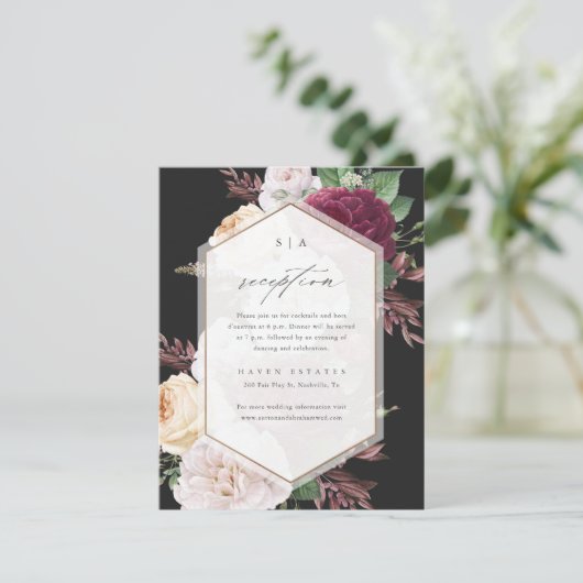 ontdekking van het huwelijk informatiekaartje (Staand voorkant)