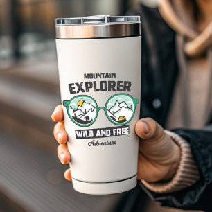 Ontdekkingsreiziger van bergen Wild Camping Afge Sticker