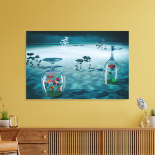 Ontdooid – Broos leven bewaard Canvas Afdruk