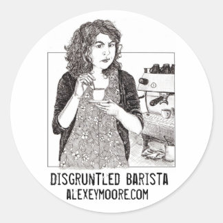 Ontevreden Barista sticker