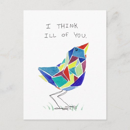 Ontevreden Briefkaart (Voorkant)