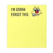 Ontevreden werknemer Face Grumpey Notitieblok (Voorkant)