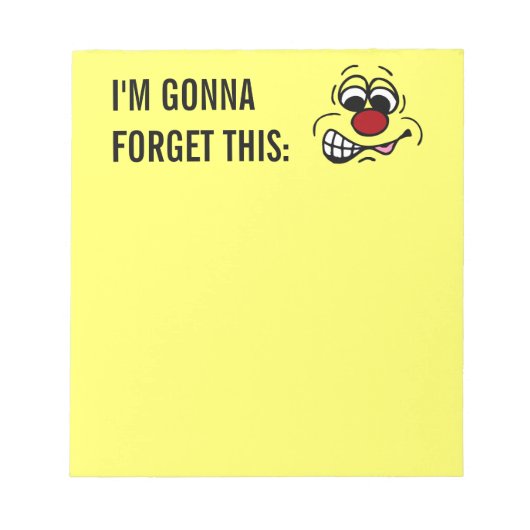 Ontevreden werknemer Face Grumpey Notitieblok (Voorkant)