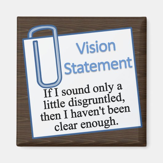 ontevreden werknemer magneet (Voorkant)