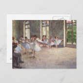 Ontgasten de Repetitie van het Ballet Briefkaart (Voorkant / Achterkant)
