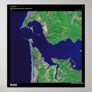 Ontgoocheling van de cape, WA Poster