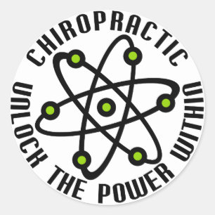 Ontgrendel de stroom binnen ronde sticker