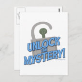 Ontgrendel het mysterie! briefkaart (Voorkant / Achterkant)