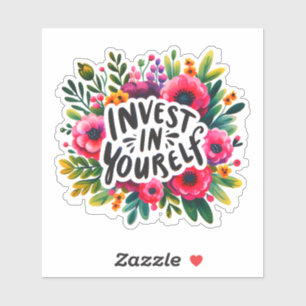 Ontgrendel je potentieel met bloemeninspiratie sticker