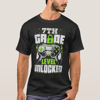 Ontgrendeld 7e klas terug naar school leerling ler t-shirt