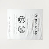 Ontgrendeld Ceremony Weddenschap Wandkleed (Voorkant (horizontaal))