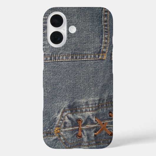 Ontgrendeld denim telefoonhoesje Case-Mate iPhone case (Achterkant)