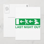 ontgroening van de bruidegom briefkaart (Voorkant / Achterkant)