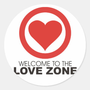 Onthaal aan de Streek van de Liefde Ronde Sticker