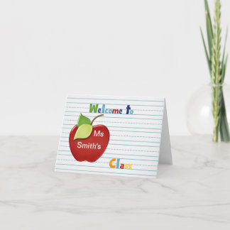 Onthaal aan student van leraarsKaart Kaart