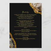 Onthaal reisroute voor Black & Gold Agate Geode We Programma (Achterkant)