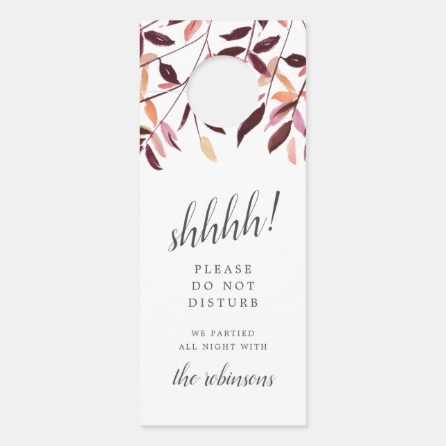 Onthaal weduwschap oogsten/Niet storen (Voorkant)