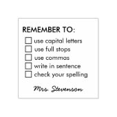 ONTHOUD AAN DE HANDTEKENING VAN DE GRAMMATICA-LEER RUBBERSTEMPEL (Afrduk)