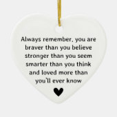 Onthoud altijd Inspirerend Keramisch Ornament (Voorkant)