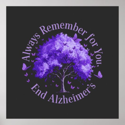 Onthoud altijd: voor u, einde Alzheimer Poster (Voorkant)