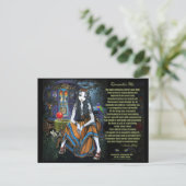 Onthoud dat Briefkaart Gypsy Fortune Teller Poem (Staand voorkant)