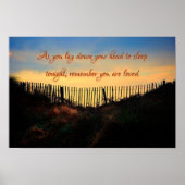 Onthoud dat je geliefd bent, Inspirerend prijsopga Poster (Voorkant)