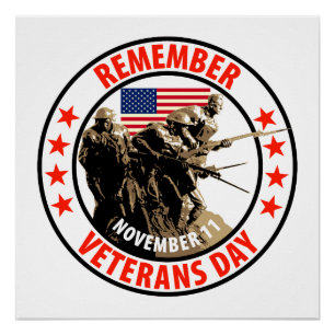 Onthoud de dag van Veteranen Perfect Poster
