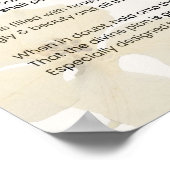 Onthoud de gunst - Grace vulde verheffend gedicht Poster (Hoek)