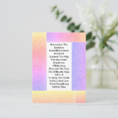 Onthoud de regenboog briefkaart (Staand voorkant)