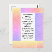 Onthoud de regenboog briefkaart (Voorkant / Achterkant)