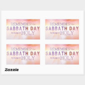 Onthoud de Sabbat Dag 10 Geboden Sticker (Vel)