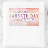 Onthoud de Sabbat Dag 10 Geboden Sticker (Tas)