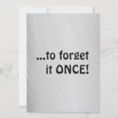 Onthoud de verjaardag van de vrouw, grappige verja (Achterkant)