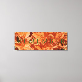 Onthoud de weergave Verdraaid Canvas Afdruk