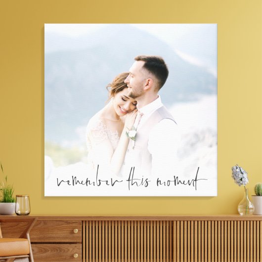 Onthoud dit moment waarop het script Couple Photo Canvas Afdruk (Insitu (Woonkamer))