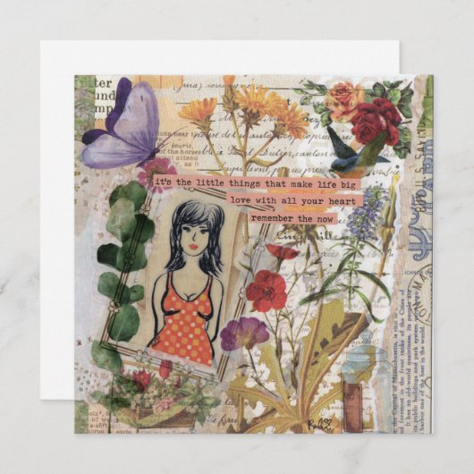 Onthoud het nu platte Wenskaart (Voorkant / Achterkant)