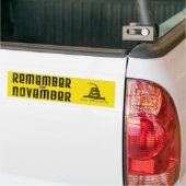 Onthoud in november bumpersticker (Op Truck)