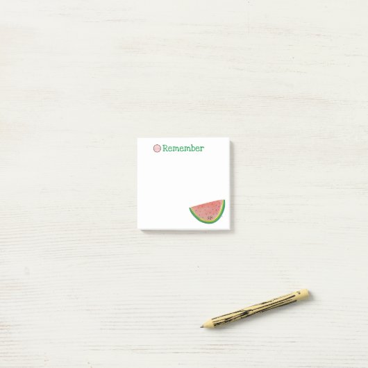 Onthoud, Kawaii Watermelon Post-it® Notes (Op bureau)
