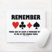 Onthoud minstens duizend manieren waarop je sterft muismat (Met muis)