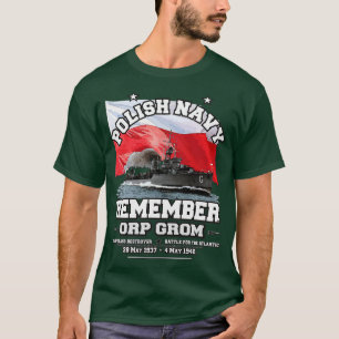 ONTHOUD ORP GROM Poolse marine torpedobootjager T-shirt