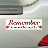 Onthoud Poppy Bumpersticker (Op auto)