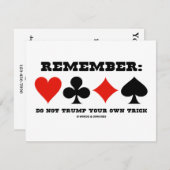 Onthoud: Trump uw eigen brick niet (Bridge) Kaart (Voorkant / Achterkant)