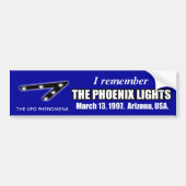 Onthoud UFO Phoenix Lights Bumpersticker (Voorkant)