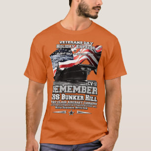 ONTHOUD USS Bunker Hill CV17 T-shirt