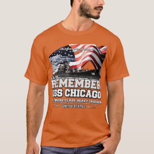 ONTHOUD USS Chicago CA136 Cruiser Navy veteranen T-shirt