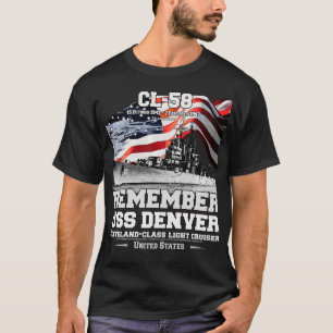 ONTHOUD USS Denver CL58 Light Cruiser Veterans T-shirt